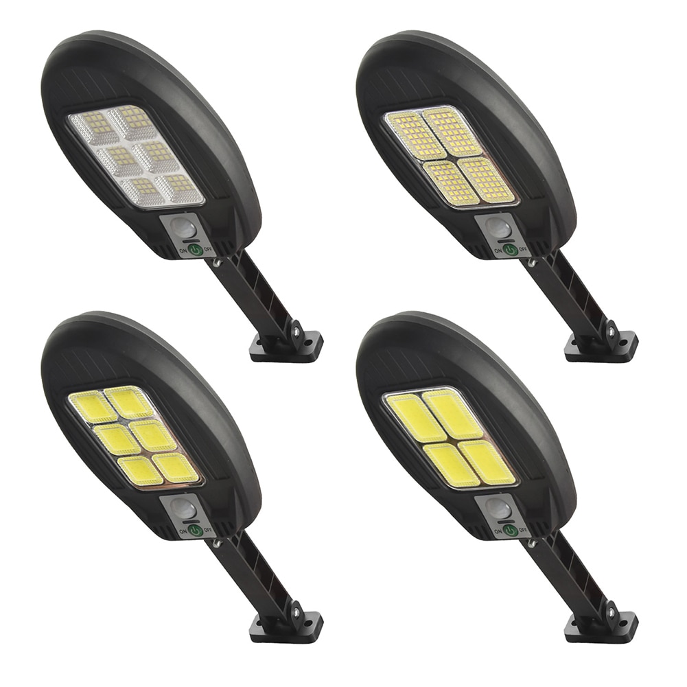 LED COB 태양 광 조명 모션 센서 IP65 방수 벽 램프 3 모드 햇빛 야외 조명 벽 Sconce 램프